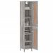 Buffet haut Sonoma gris 34,5x34x180 cm Bois d'ingénierie - Photo n°3