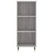 Buffet haut Sonoma gris 34,5x34x180 cm Bois d'ingénierie - Photo n°8