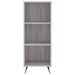 Buffet haut Sonoma gris 34,5x34x180 cm Bois d'ingénierie - Photo n°6