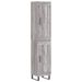 Buffet haut Sonoma gris 34,5x34x180 cm Bois d'ingénierie - Photo n°1