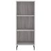 Buffet haut Sonoma gris 34,5x34x180 cm Bois d'ingénierie - Photo n°8