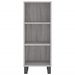 Buffet haut Sonoma gris 34,5x34x180 cm Bois d'ingénierie - Photo n°6