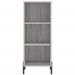 Buffet haut Sonoma gris 34,5x34x180 cm Bois d'ingénierie - Photo n°6