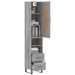 Buffet haut Sonoma gris 34,5x34x180 cm Bois d'ingénierie - Photo n°3