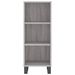 Buffet haut Sonoma gris 34,5x34x180 cm Bois d'ingénierie - Photo n°8