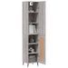 Buffet haut Sonoma gris 34,5x34x180 cm Bois d'ingénierie - Photo n°3