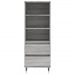 Buffet haut Sonoma gris 40x36x110 cm Bois d'ingénierie - Photo n°5