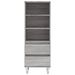 Buffet haut Sonoma gris 40x36x110 cm Bois d'ingénierie - Photo n°5