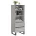 Buffet haut Sonoma gris 40x36x110 cm Bois d'ingénierie - Photo n°3