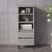 Buffet haut Sonoma gris 40x36x110 cm Bois d'ingénierie - Photo n°1