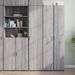 Buffet haut sonoma gris 40x42,5x185 cm bois d'ingénierie - Photo n°1