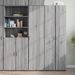 Buffet haut sonoma gris 45x42,5x185 cm bois d'ingénierie - Photo n°1