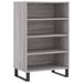 Buffet haut sonoma gris 57x35x90 cm bois d'ingénierie - Photo n°1