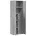 Buffet haut sonoma gris 60x35x180 cm bois d'ingénierie - Photo n°6