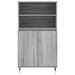 Buffet haut Sonoma gris 60x36x110 cm Bois d'ingénierie - Photo n°6