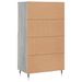 Buffet haut Sonoma gris 60x36x110 cm Bois d'ingénierie - Photo n°8