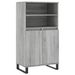 Buffet haut Sonoma gris 60x36x110 cm Bois d'ingénierie - Photo n°1