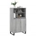 Buffet haut Sonoma gris 60x36x110 cm Bois d'ingénierie - Photo n°3