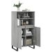 Buffet haut Sonoma gris 60x36x110 cm Bois d'ingénierie - Photo n°4