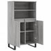 Buffet haut Sonoma gris 60x36x110 cm Bois d'ingénierie - Photo n°5