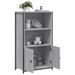 Buffet haut sonoma gris 62x32x103,5 cm bois d'ingénierie - Photo n°4