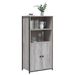 Buffet haut sonoma gris 62x36x121,5 cm bois d'ingénierie - Photo n°3