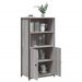 Buffet haut sonoma gris 62x36x121,5 cm bois d'ingénierie - Photo n°4