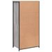 Buffet haut sonoma gris 62x36x121,5 cm bois d'ingénierie - Photo n°7