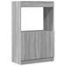 Buffet haut sonoma gris 63x33x100 cm bois d'ingénierie - Photo n°2