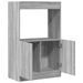 Buffet haut sonoma gris 63x33x100 cm bois d'ingénierie - Photo n°8