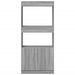 Buffet haut sonoma gris 63x33x140 cm bois d'ingénierie - Photo n°5