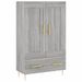 Buffet haut sonoma gris 69,5x31x115 cm bois d'ingénierie - Photo n°1