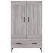 Buffet haut sonoma gris 69,5x31x115 cm bois d'ingénierie - Photo n°5