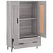 Buffet haut sonoma gris 69,5x31x115 cm bois d'ingénierie - Photo n°6