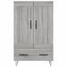 Buffet haut sonoma gris 69,5x31x115 cm bois d'ingénierie - Photo n°5