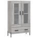 Buffet haut sonoma gris 69,5x31x115 cm bois d'ingénierie - Photo n°2