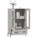 Buffet haut sonoma gris 69,5x31x115 cm bois d'ingénierie - Photo n°4