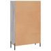 Buffet haut sonoma gris 69,5x31x115 cm bois d'ingénierie - Photo n°8