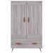 Buffet haut sonoma gris 69,5x31x115 cm bois d'ingénierie - Photo n°5