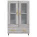 Buffet haut sonoma gris 69,5x31x115 cm bois d'ingénierie - Photo n°6