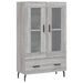 Buffet haut sonoma gris 69,5x31x115 cm bois d'ingénierie - Photo n°1