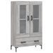 Buffet haut sonoma gris 69,5x31x115 cm bois d'ingénierie - Photo n°1