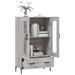 Buffet haut sonoma gris 69,5x31x115 cm bois d'ingénierie - Photo n°4