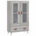 Buffet haut sonoma gris 69,5x31x115 cm bois d'ingénierie - Photo n°1