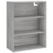 Buffet haut Sonoma gris 69,5x34x180 cm Bois d'ingénierie - Photo n°5