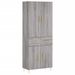 Buffet haut Sonoma gris 69,5x34x180 cm Bois d'ingénierie - Photo n°1