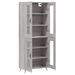 Buffet haut Sonoma gris 69,5x34x180 cm Bois d'ingénierie - Photo n°4