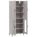 Buffet haut Sonoma gris 69,5x34x180 cm Bois d'ingénierie - Photo n°4