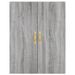 Buffet haut Sonoma gris 69,5x34x180 cm Bois d'ingénierie - Photo n°5