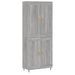 Buffet haut Sonoma gris 69,5x34x180 cm Bois d'ingénierie - Photo n°1
